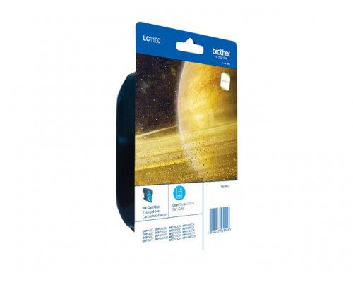 BROTHER LC-1100 inktcartridge cyaan standard capacity 7&period;5ml 325 pagina s 1-pack blister zonder alarm