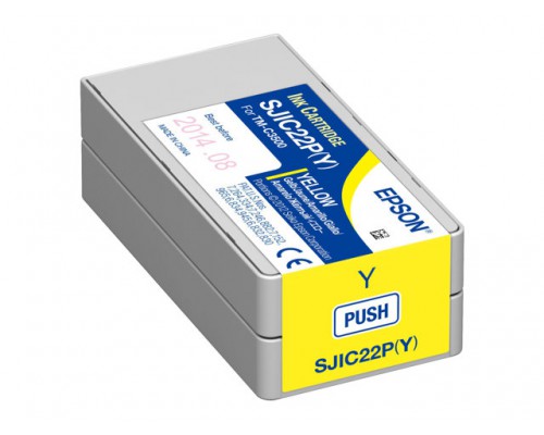 EPSON SJIC22P&lpar;Y&rpar; inktcartridge geel standard capacity 32&period;5ml 1-pack