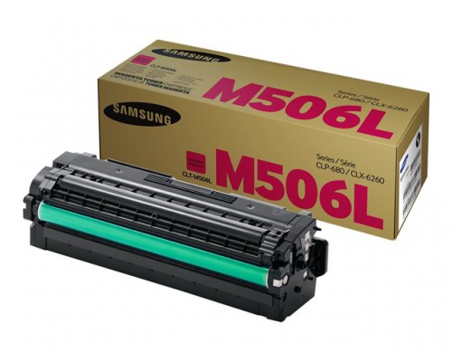 SAMSUNG CLT-M506L&sol;SAU High Yield Magenta Toner Cartridge