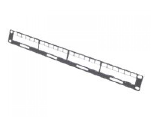 APC Data Distribution 1U Panel Holds 4 each Data Distribution Cables for a Total of 24 Ports