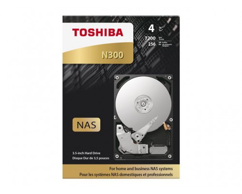 TOSHIBA N300 NAS Hard Drive 4TB 7200 rpm Buffer size 128MB 3.5inch
