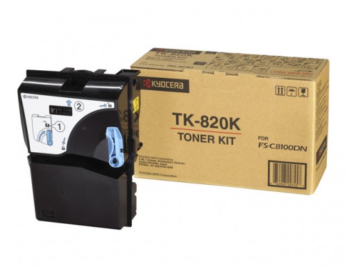 KYOCERA TK-820 tonercartridge zwart standard capacity 15&period;000 paginas 1-pack