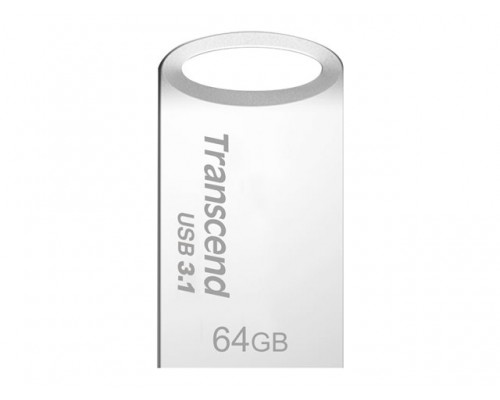 TRANSCEND JF 710 64GB Silver Plating USB 3&period;0 Silver