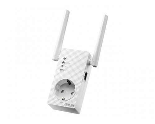 ASUS RP-AC53 Dual-Band Wireless AC750 Passthrough Range Extender with External Antenna, signal indicator,  AP and Media Bridge mode