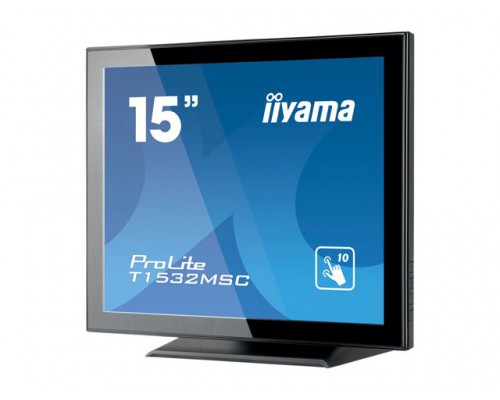 IIYAMA ProLite T1532MSC-B5X 15inch 38cm LCD 4&colon;3 Projective Capacitive 10-Points Touch Bezel Free LED