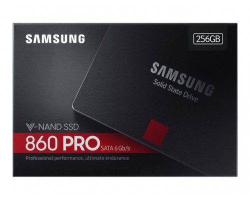 SAMSUNG SSD 860 PRO 256GB 2&period;5inch SATA 560MB&sol;s read 530MB&sol;s write MJX