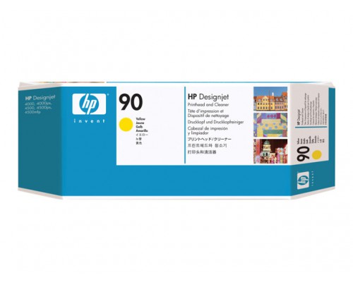 HP 90 originele printkop incl&period; reiniger geel standard capacity 1-pack