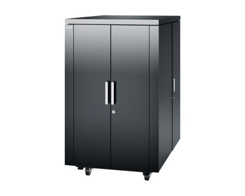 APC NetShelter CX 24U Secure Soundproof Server Room in a Box Enclosure Shock Packaging Dark Grey