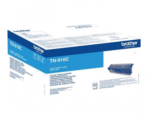 BROTHER TN910C Toner Cartridge Cyaan Ultra Hoge Capaciteit 9&period;000 pagina s voor Brother HL-L9310CDW&lpar;T&rpar;