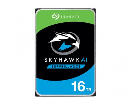 SEAGATE Surveillance AI Skyhawk 16TB HDD SATA 6Gb&sol;s 256MB cache 8&period;9cm 3&period;5inch CMR Helium BLK