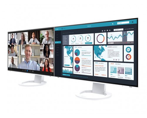 EIZO EV2795-WT 27inch IPS LCD 16&colon;9 2560x1440 350cd&sol;m2 178&sol;178 USB-C DP HDMI USB hub 2&sol;4 USB-C Daisy Chain Auto EcoView white cabinet