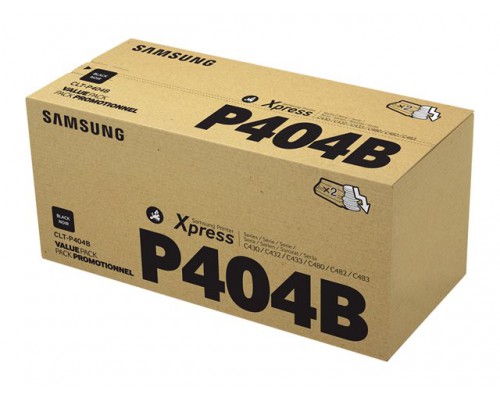 SAMSUNG CLT-P404B&sol;ELS 2-pk Blk Toner Crtg