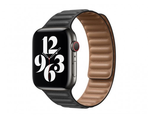 APPLE 44mm Black Leather Link L