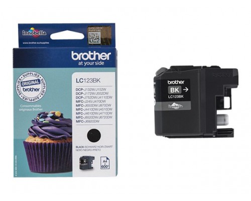 BROTHER LC-123 inktcartridge zwart high capacity 600 paginas 1-pack
