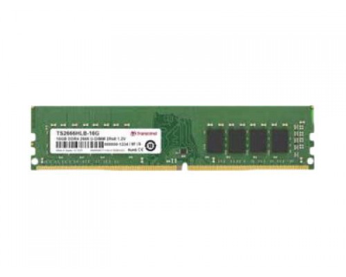 TRANSCEND 4GB DDR4 2666Mhz U-DIMM 1Rx8 512Mx8 CL19 1&period;2V