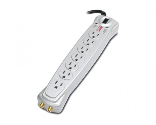 APC Audio/Video Surge Protector 7Outlet W/COAX