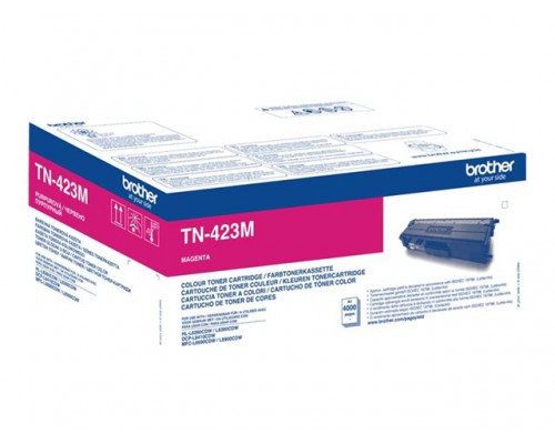 BROTHER TN423M Toner Cartridge Magenta Hoge Capaciteit 4&period;000 pagina s voor Brother HL-L8260CDW&comma; L8360CDW