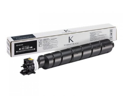 KYOCERA TK-8335K Toner-Kit black for 25000 sheets A4 with 5 percent toner coverage&comma; TK-8335K reusable as waste box