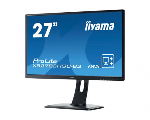 IIYAMA AMVA&plus;Panel-LED 4ms 1920x1080 300cd&sol;m&sup2; 3000&colon;1 typical VGA HDMI DisplayPort HDCP USB HUB2&period;0 headphone connection