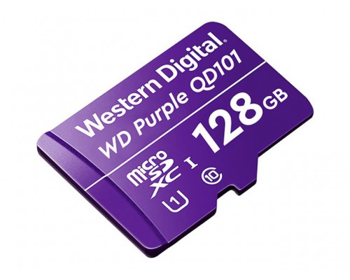WD Purple 128GB Surveillance microSD XC Class - 10 UHS 1
