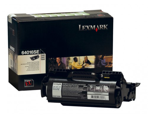 LEXMARK T640&comma; T642&comma; T644 tonercartridge zwart standard capacity 6&period;000 pagina s 1-pack return program