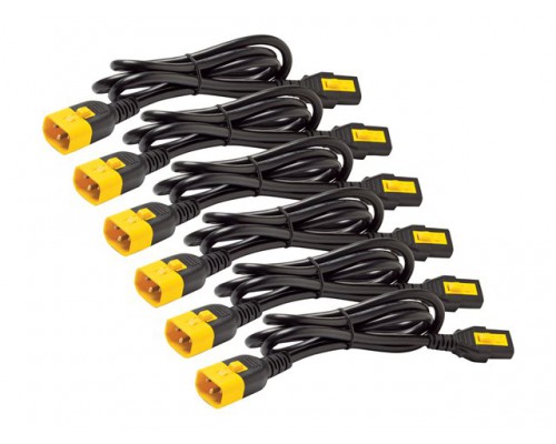 APC Power Cord Kit 6 ea Locking C13 to C14 0.6m North America