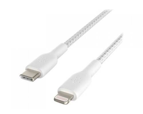BELKIN Braided C-LTG 1M WHT