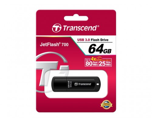 TRANSCEND JetFlash 700 64GB USB3&period;0 - USB stick