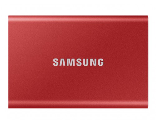 SAMSUNG Portable SSD T7 2TB extern USB 3&period;2 Gen 2 metallic red