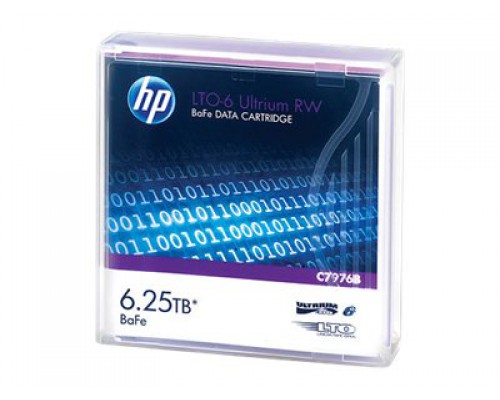 HPE LTO-6 Ultrium 6&period;25 TB BaFe RW Data Cartridge