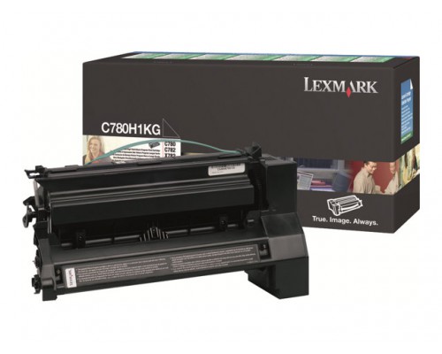 LEXMARK C782&comma; X782e tonercartridge zwart standard capacity 10&period;000 paginas 1-pack return program