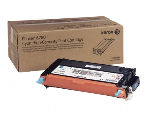 XEROX Phaser 6280 tonercartridge cyaan high capacity 5&period;900 pagina s 1-pack