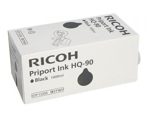 RICOH HQ-90 inktcartridge zwart standard capacity 6 x 1&period;000ml 6-pack