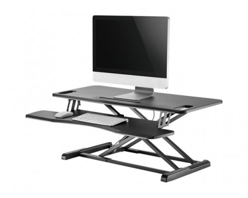 NEOMOUNTS BY NEWSTAR NS-WS300BLACK Workstation - sit-stand workplace height adjustment&colon; 11-51