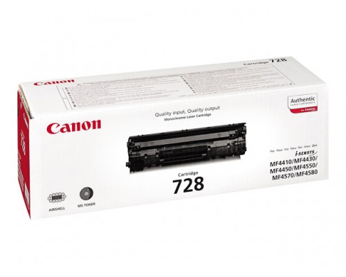 CANON CRG-728 tonercartridge zwart standard capacity 2&period;100 paginas 1-pack
