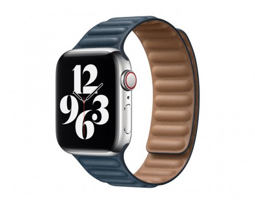 APPLE 40mm Baltic Blue Leather Link Large