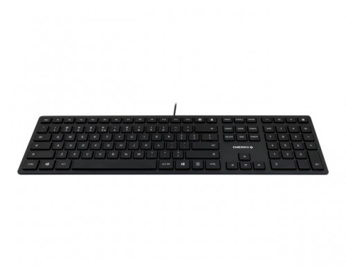 CHERRY KC 6000 Slim Corded Keyboard - USB - BLACK - US-Englisch with EURO Symbol &lpar;US&rpar;