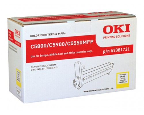 OKI C5800&comma; C5900&comma; C5550MFP drum geel standard capacity 20&period;000 pagina s 1-pack