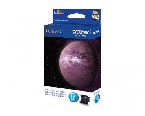 BROTHER LC-1220 inktcartridge cyaan standard capacity 300 pagina s 1-pack