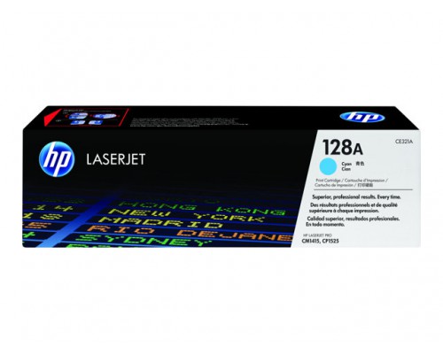 HP 128A LaserJet originele toner cartridge cyaan standard capacity 1&period;300 pagina s 1-pack