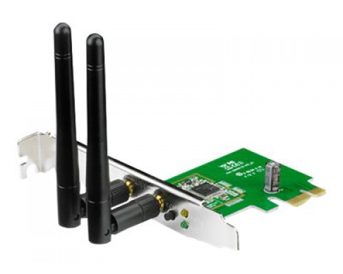 ASUS WL PCE-N15 N300 PCIe DB Adapter - Software AP support Low-profile Bracket Included