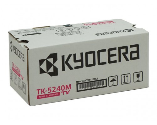 KYOCERA TK-5240M Toner Kit Magenta voor 3&period;000 pagina s ISO&sol;IEC 19798