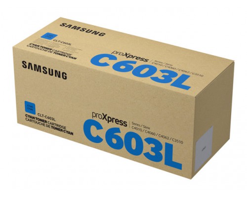SAMSUNG CLT-C603L&sol;ELS High Yield Cyan Toner Cartridge