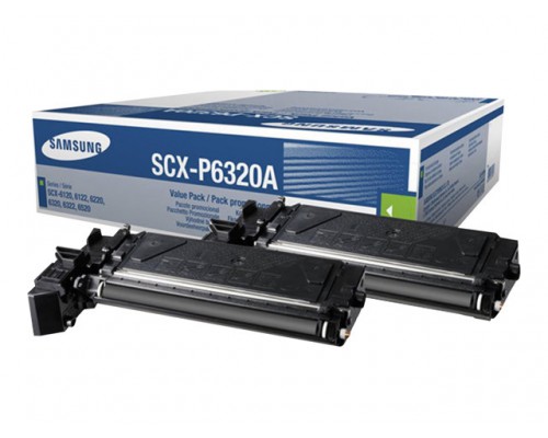 SAMSUNG SCX-P6320A&sol;ELS 2-pack Black Toner Cartridge