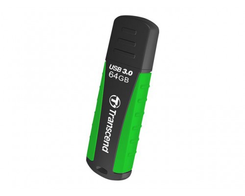 TRANSCEND JetFlash 810 64GB USB3&period;0 USB stick Groen Resistant to shock&sol;water&sol;dust&sol;scratches Meets US military drop-test