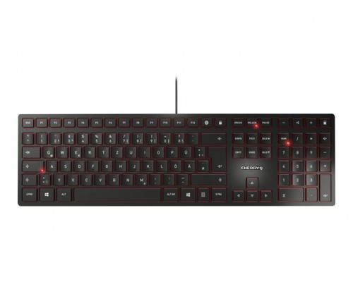 CHERRY KC 6000 SLIM Corded Keyboard - USB - BLACK &lpar;DE&rpar;