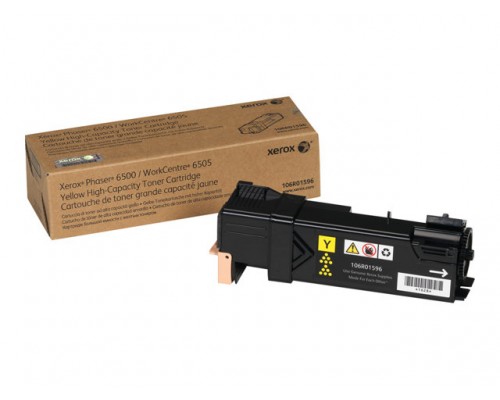 XEROX Phaser 6500&comma; WorkCentre 6505 tonercartridge geel high capacity 2&period;500 pagina s 1-pack