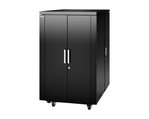 APC NetShelter CX24U Secure Soundproof Server Room in a Box Enclosure Shock Packaging Black