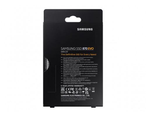 SAMSUNG SSD 870 EVO 500GB 2&period;5inch SATA 560MB&sol;s read 530MB&sol;s write