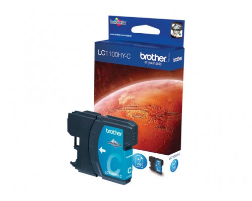 BROTHER LC-1100 inktcartridge cyaan high capacity 16ml 750 pagina s 1-pack
